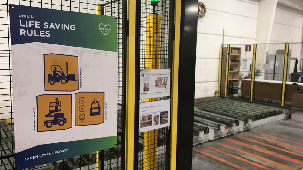 Unilin Panels Izegem zero harm