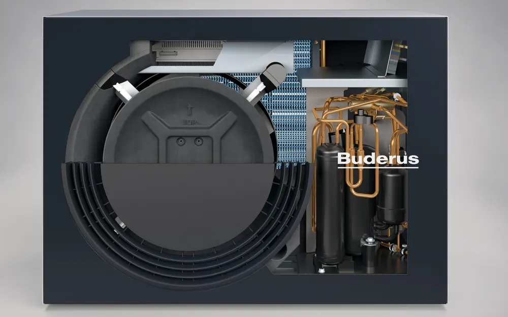 Buderus warmtepomp binnekant