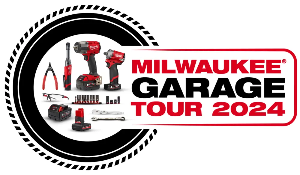 Milwaukee garage tour 2024 logo 2.0