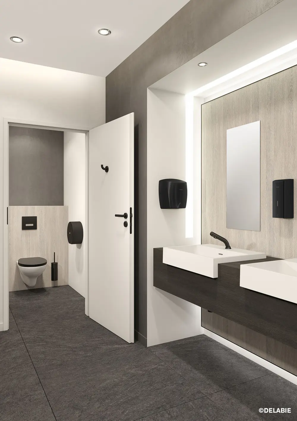 Delabie zwarte accessoires