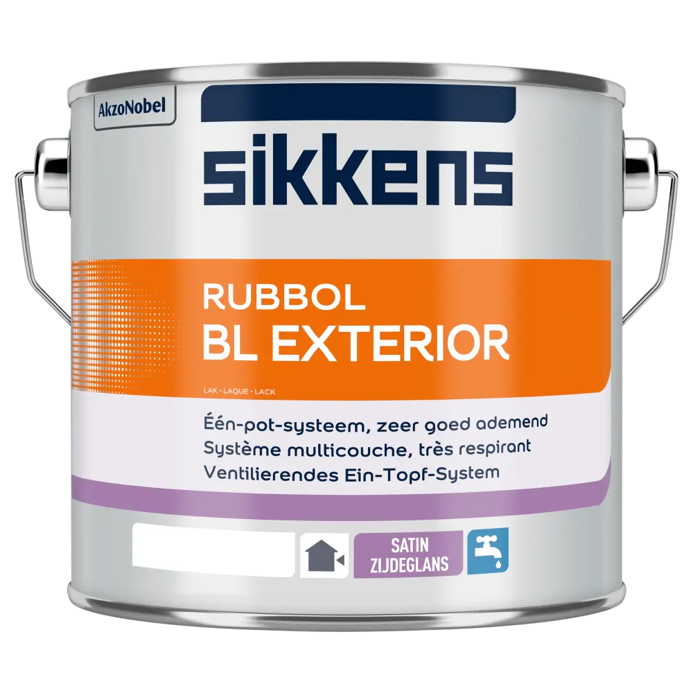 Rubbol BL Exterior lak ademt zeer goed
