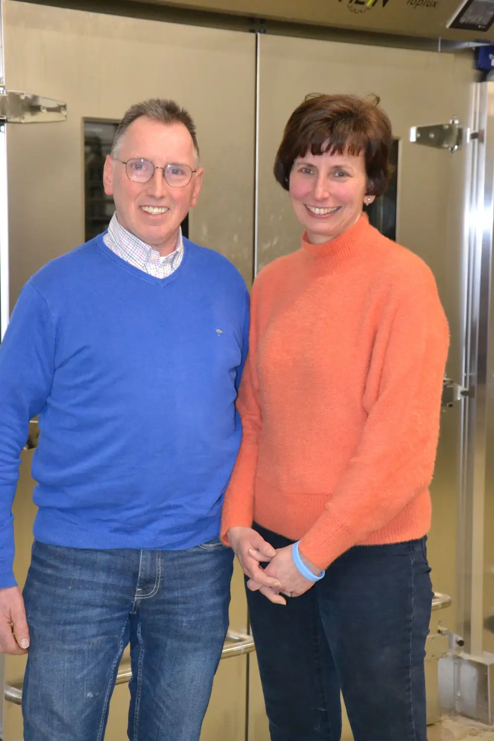 Zaakvoerder Luc Van Hecke en partner