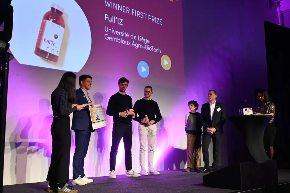 De eerste prijs was voor het duo achter de vruchtendrank Full'iz