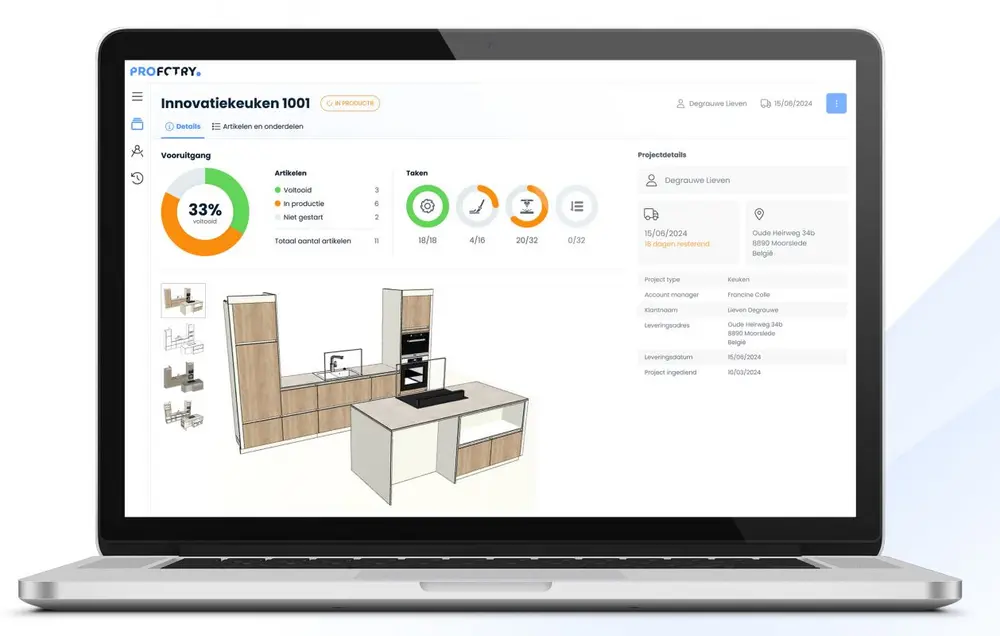Met haar MES kan RAS uw productiestatus monitoren