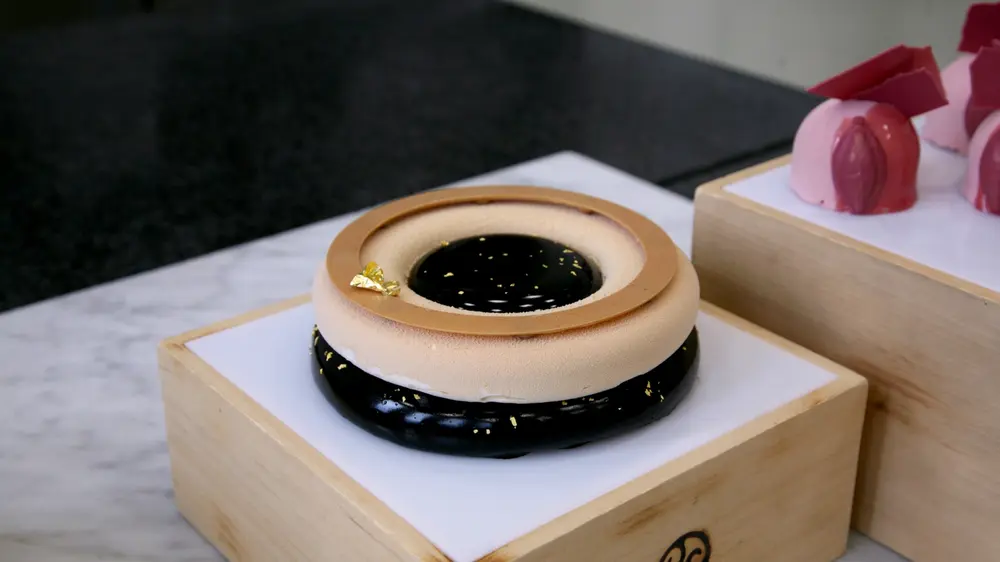 Gold chocolade creatie