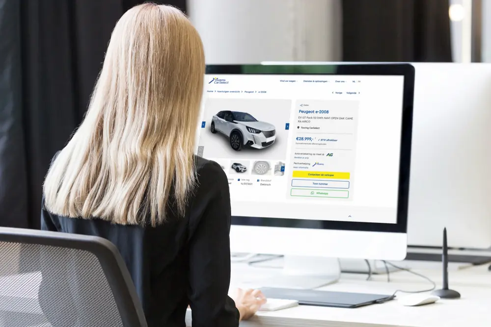 Touring CarSelect webpagina