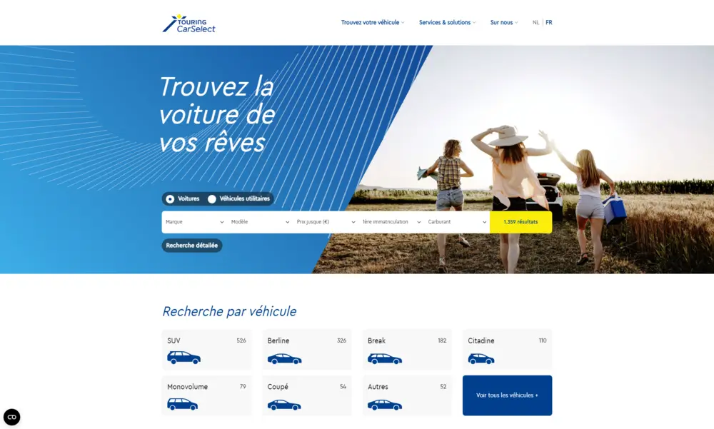 Touring CarSelent homepage FR
