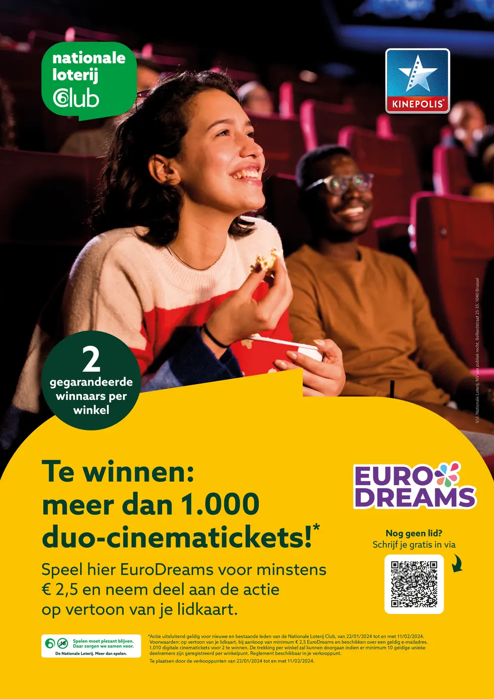Cinematickets Nationale Loterij