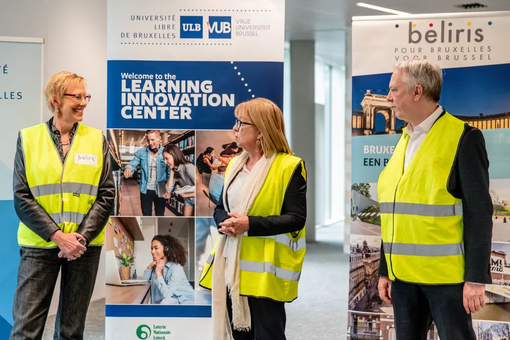 Minister Lalieux en rectoren ULB en VUB