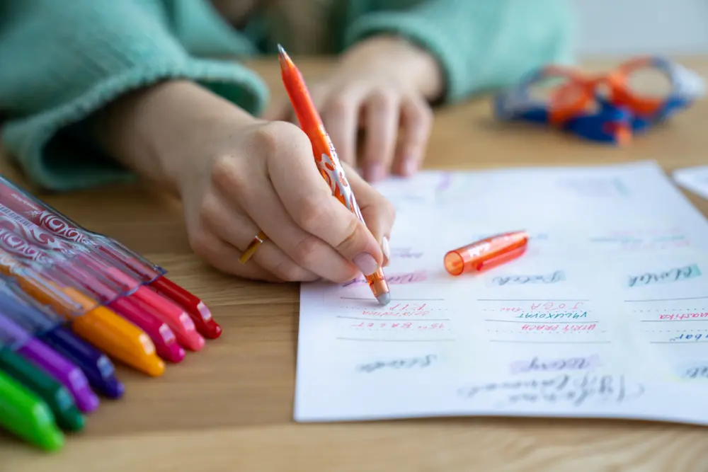 schrijfwaren in alle kleuren