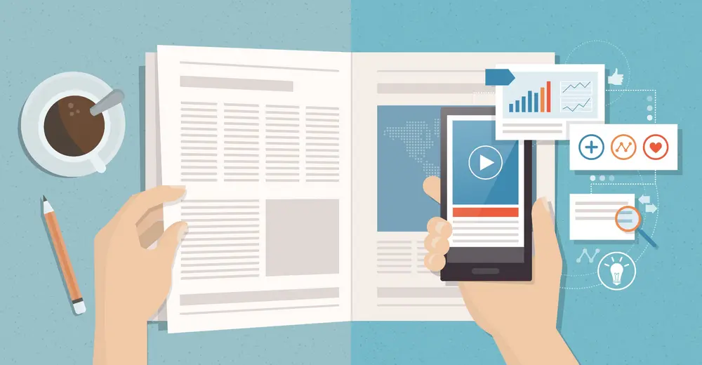 digitaal en papier gaan hand in hand