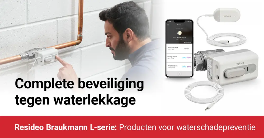 Resideo waterlekkage banner