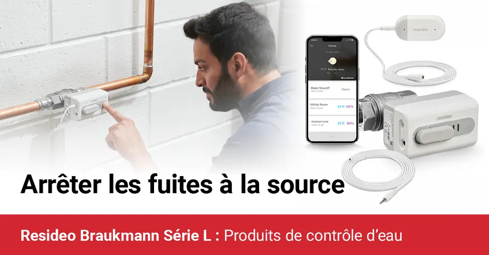 Resideo waterlekkage banner FR