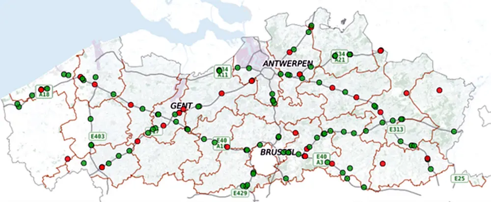 Alle locaties op kaart