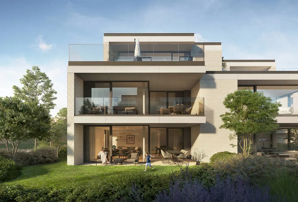 frontaal zich op woonproject