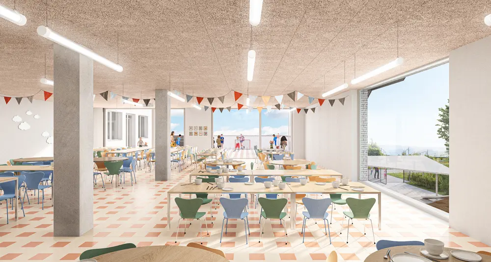 toekomstbeeld interieur refter