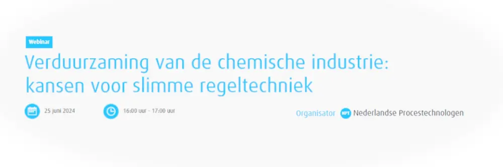 NPT Webinar: Verduurzaming van de chemie