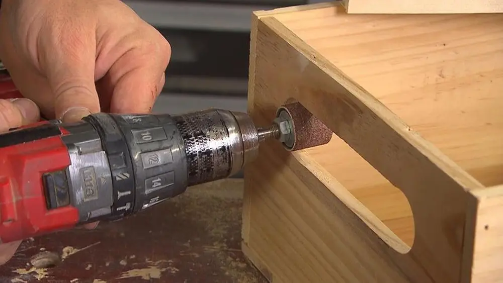 schuren met de boormachine