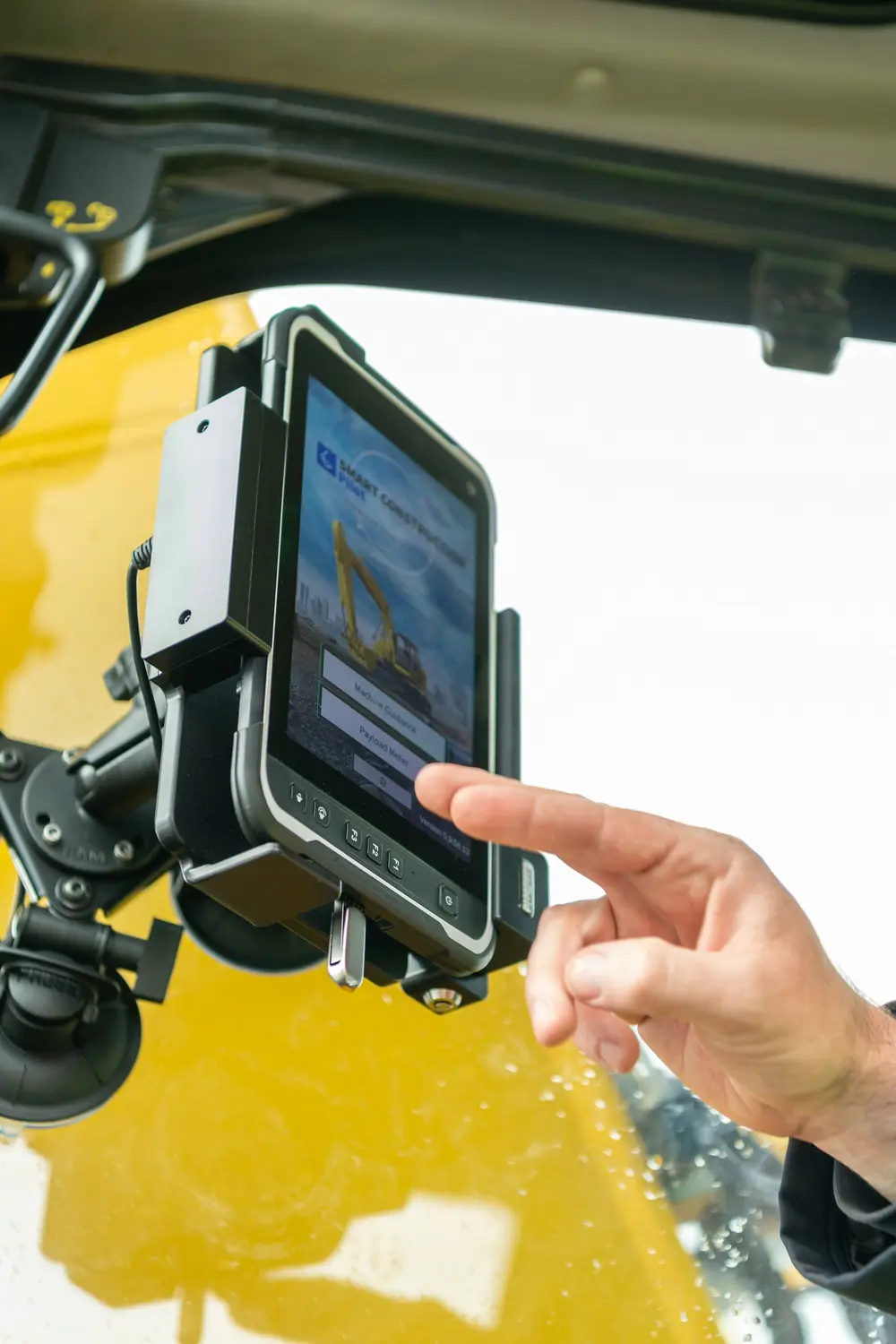 Smart Construction wordt vanop dit toestel gebruikt