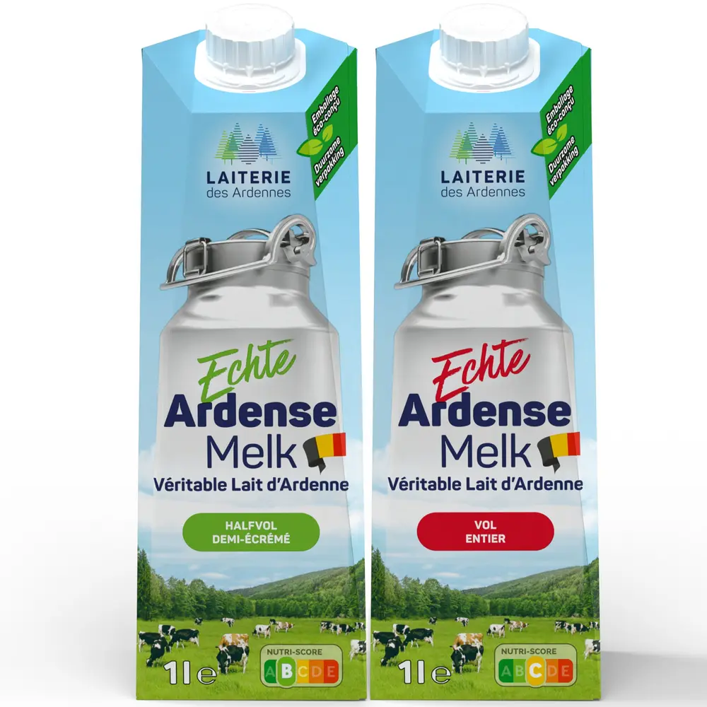 Echte Ardense melk 1l flessen