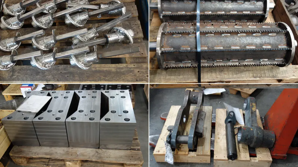 Onderdelen voor scheepvaart, landbouw, industrie