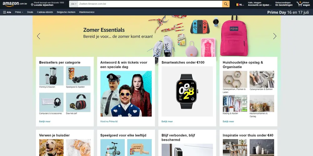 printscreen amazon.com.be