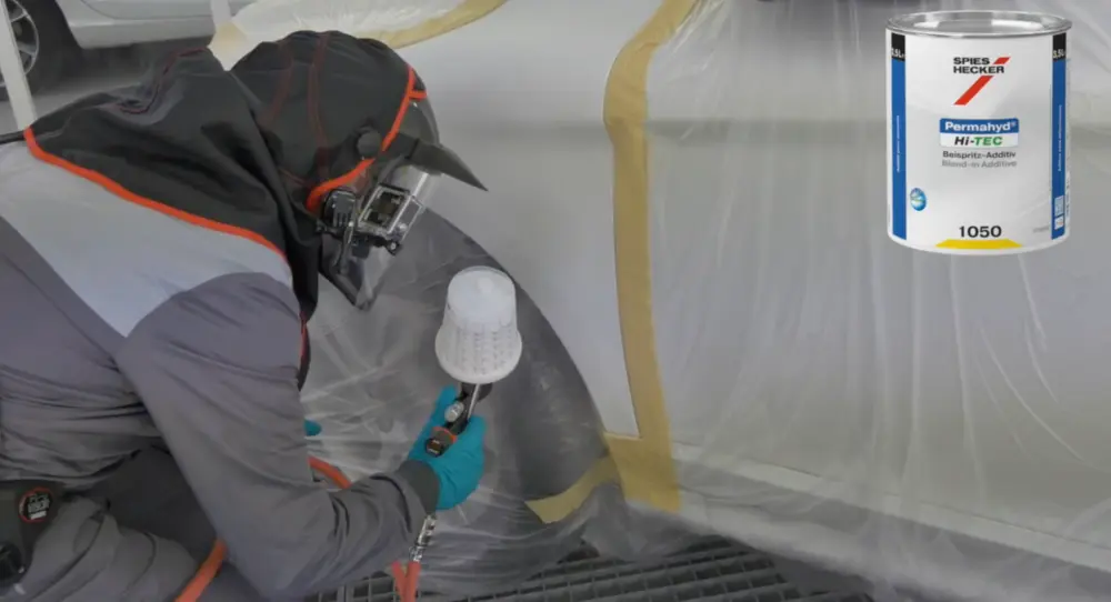 stapsgewijze 3-laagsreparatie van parelmoerwit 6