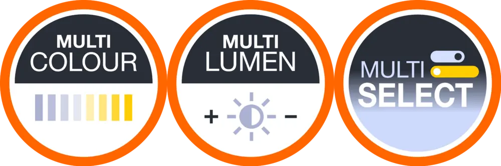 multi colour multi lumen multi select
