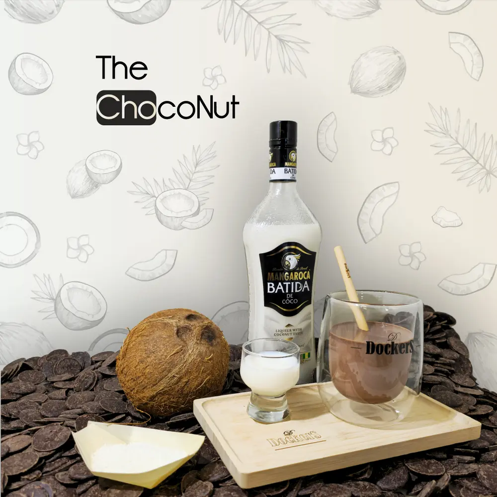 Chocolate Straw Batida de coco