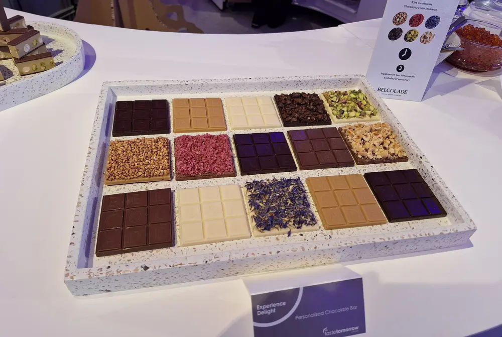 Personalisatie: chocolade waarbij de chocolade én inclusie kunt kiezen
