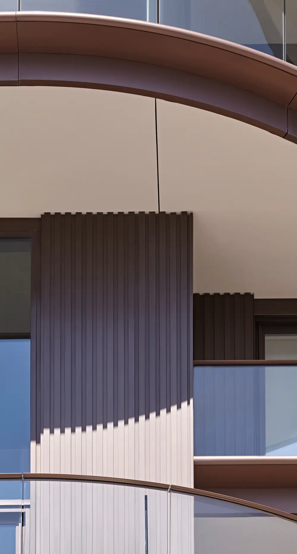 Detail alu gevelprofiel Renson