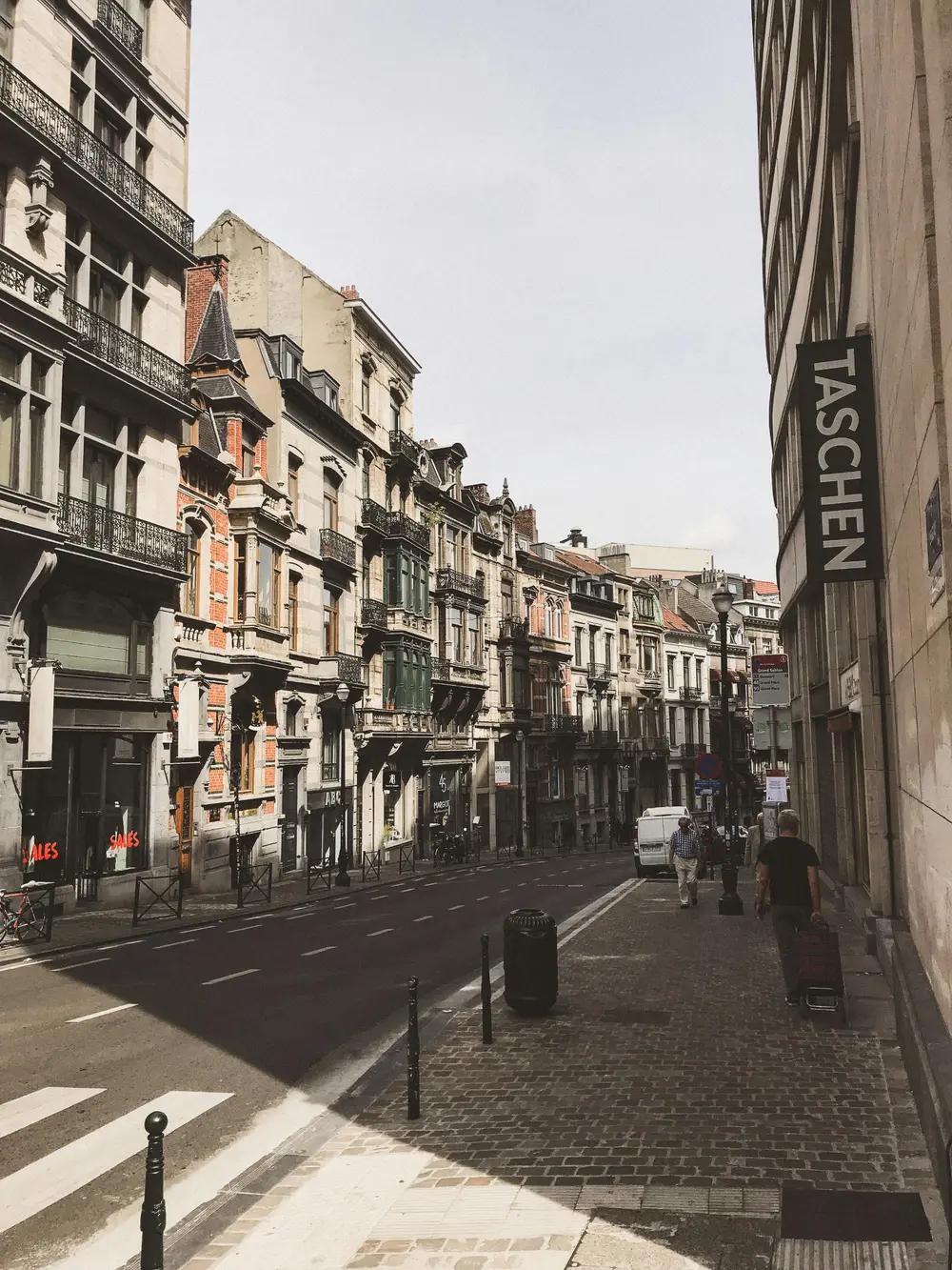 stockfoto straatbeeld Brussel