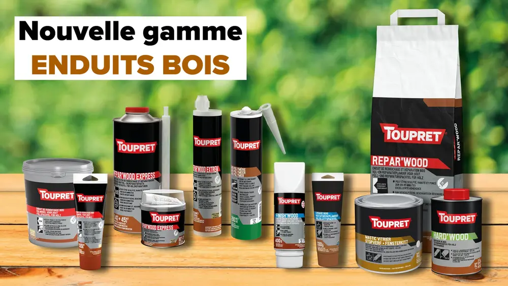 Toupret Nouvelle gamme enduits bois