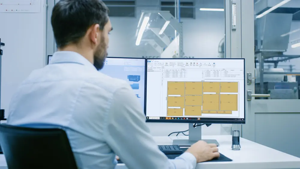 Voor een vloeiende datastroom van Microsoft Business Central ERP via imos CAD/CAM en MES tot BlueCell-optimalisering, moet je bij RAS zijn