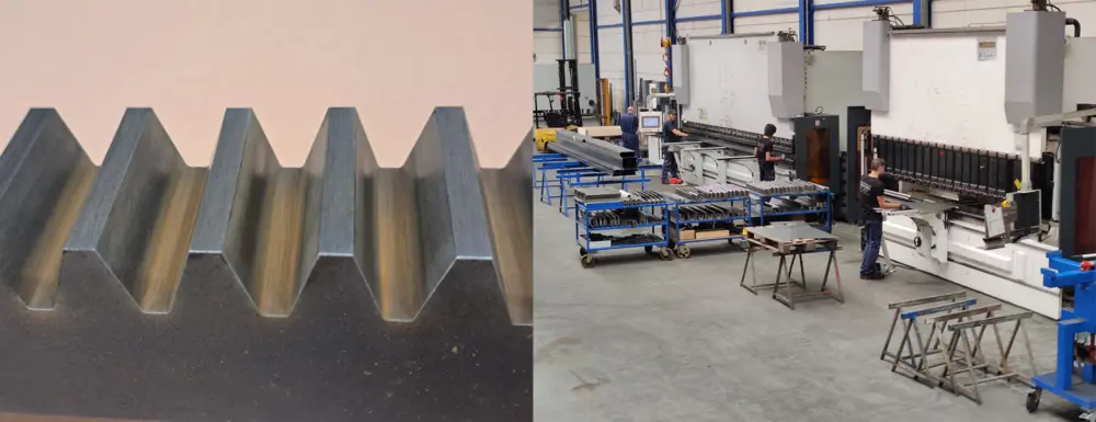 Waterstraal gesneden tandlat in dikte 50 mm