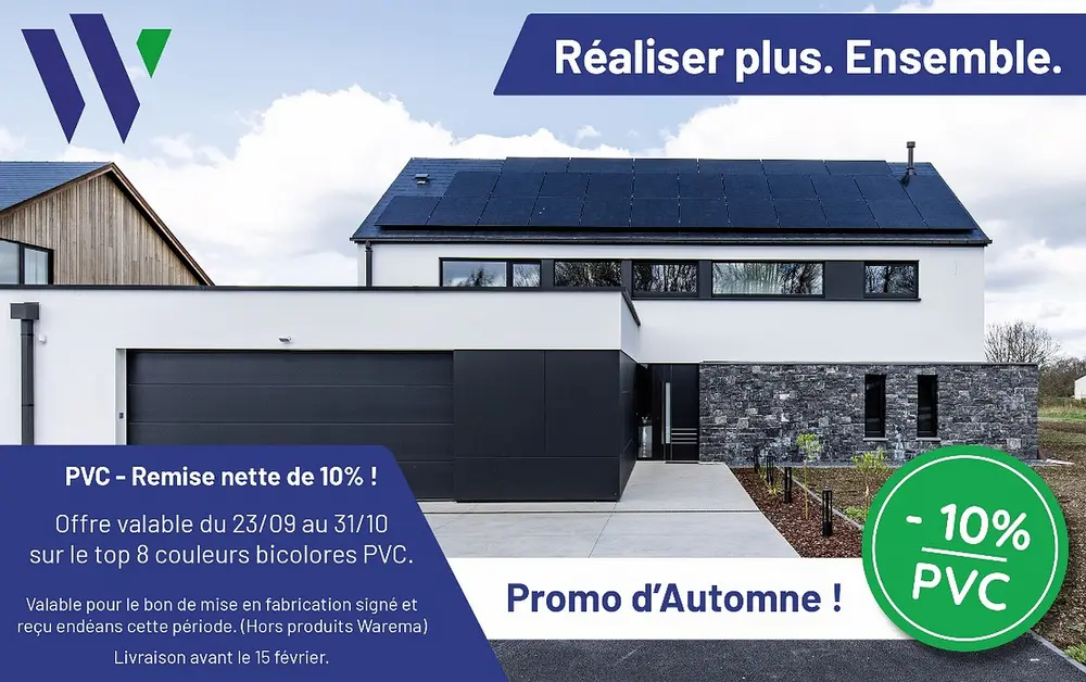 Remise nette de 10% en Belgique sur le PVC chez WAKO