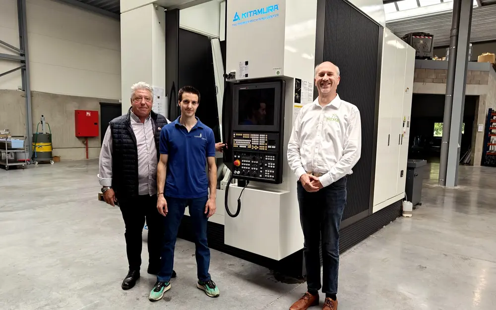 Gilles Delhalle (Mema), Benjamin Vanherreweghen (Usina Pharm) en Willem Meert (Mema)