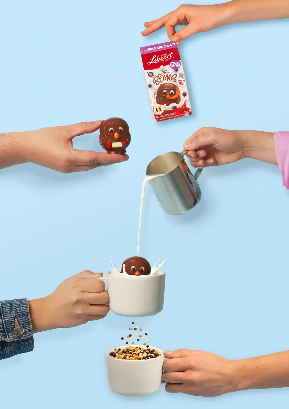 stappen hot chocolate bomb