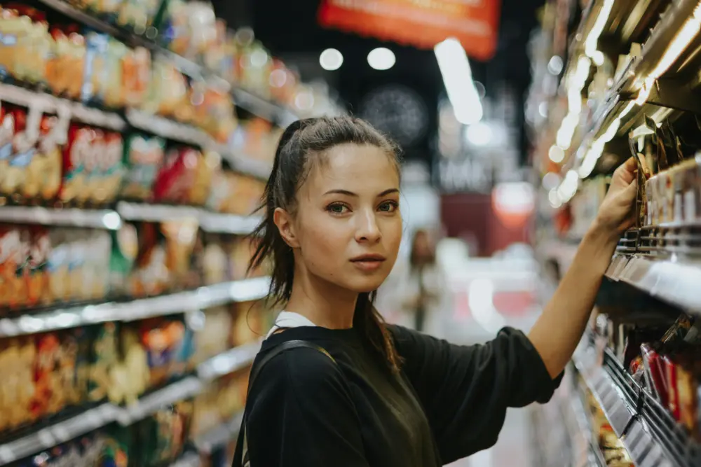 Fysieke winkel supermarkt