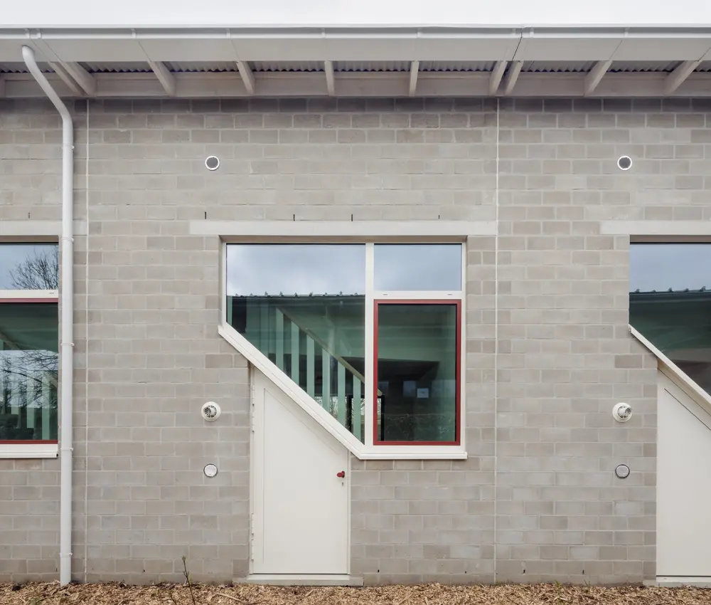 De robuuste woningen in Sint-Amandsberg (Foto: Stijn Bollaert)