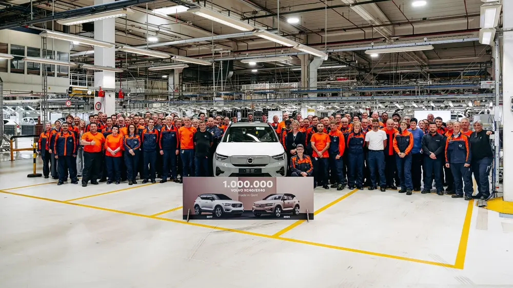 Volvo Car Gent viert mijlpaal van 1 miljoenste XC40/EX40