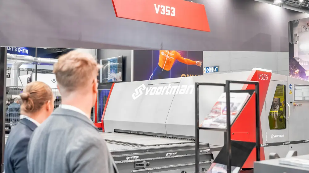 Het snijbed van de V353 reikt tot 36 m