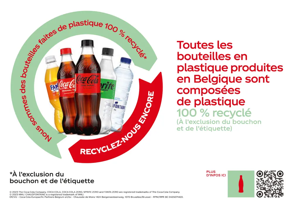 Coca Cola 100% recyclé