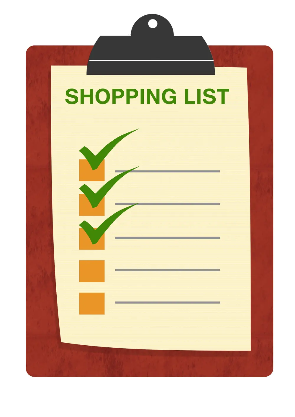 shopping list