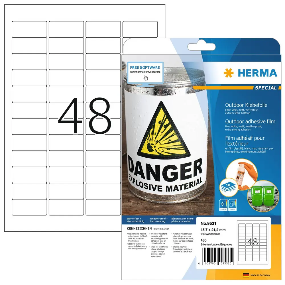 Weervaste outdoor-folie-etiketten 2