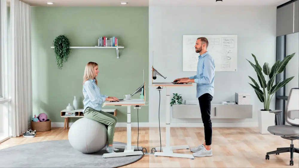 ergo small electric desk 