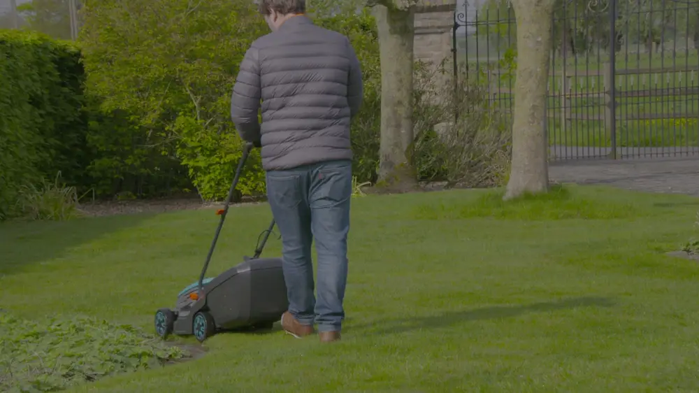 Het gras maaien lente