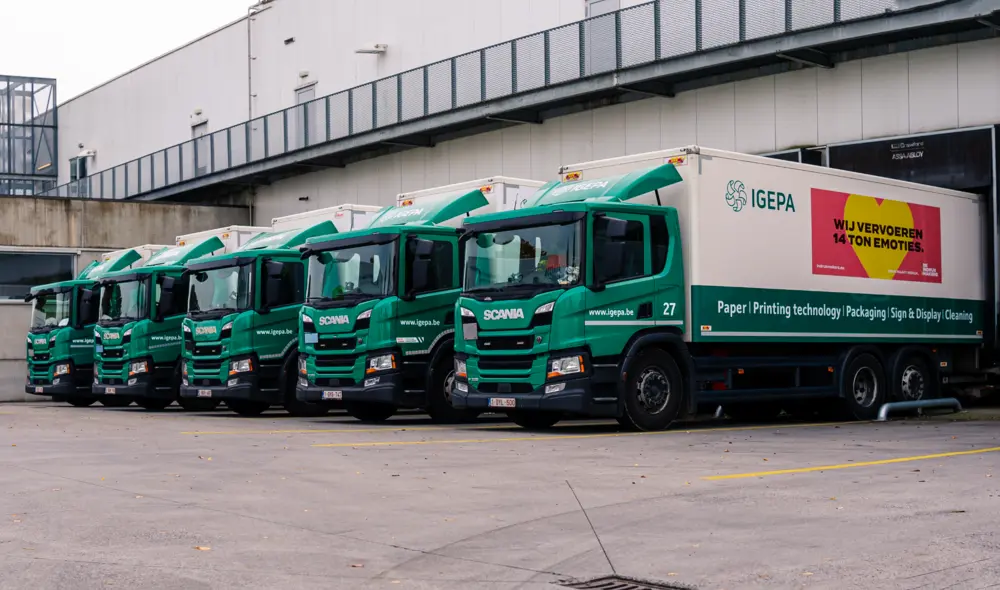 Eigen vrachtwagens Igepa