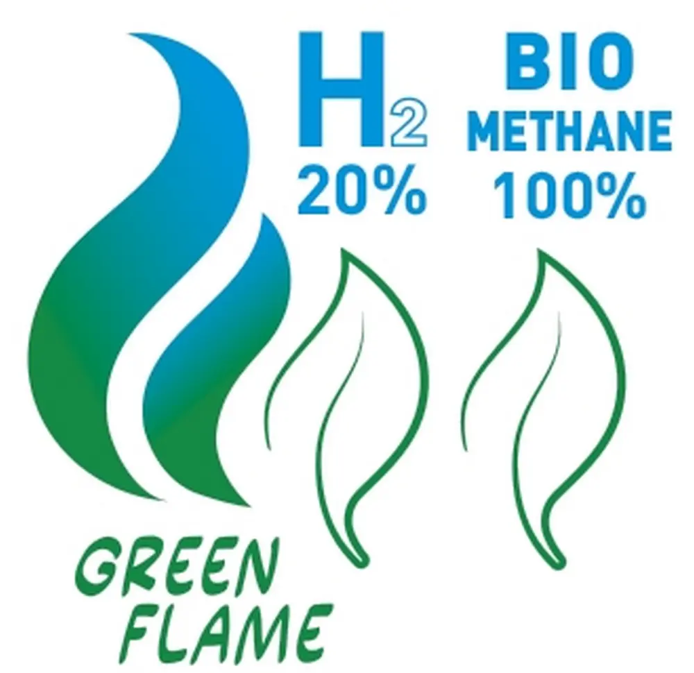 Green Flame Label