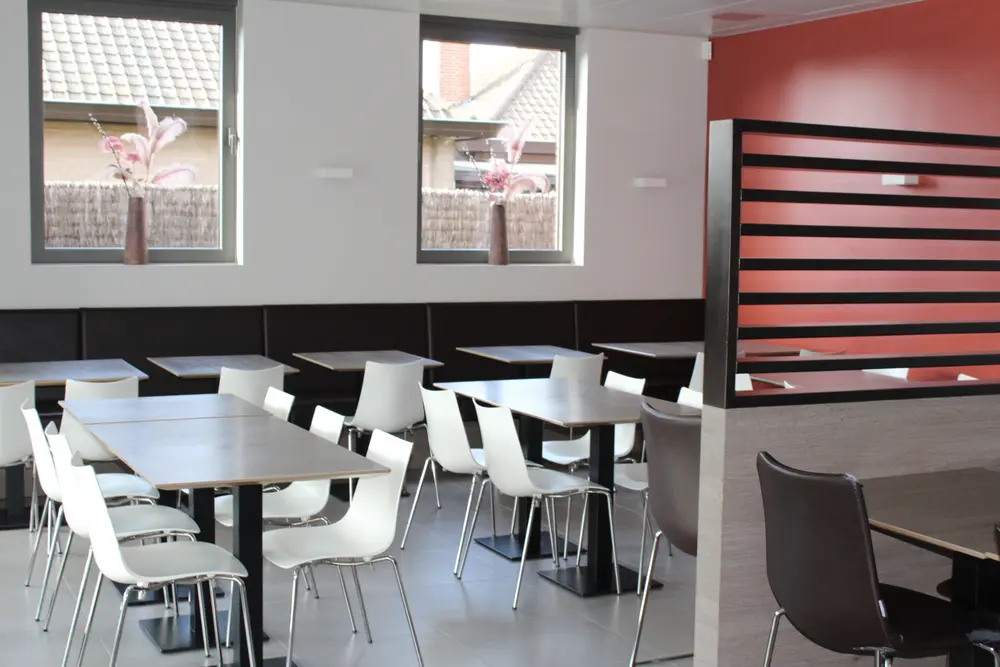 Interieur frituur de Meersbloem